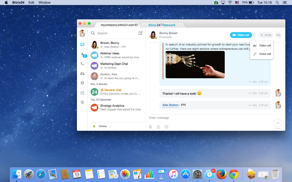 App messaging android mac desktop free